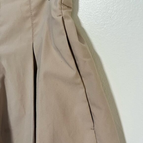 Uniqlo XS Beige A-Line Midi Skirt with Elastic Waist - Picture 4 of 10